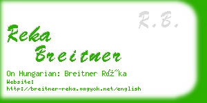 reka breitner business card